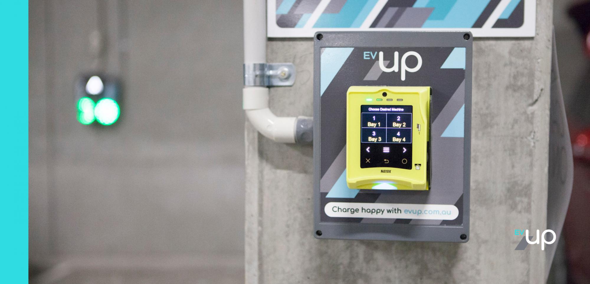 Credit Card EV Chargers EVUp Electric Car Charging Stations, Australia & New Zealand
